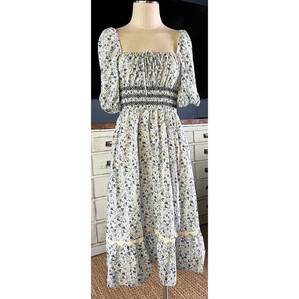 Johnny Was Camille Midi Dress S